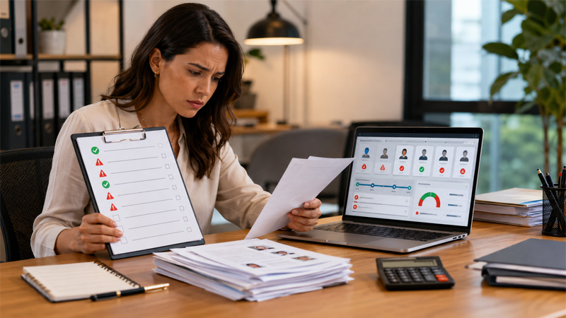 Erros trabalhistas ao contratar funcionário em pequenas empresas com checklist de admissão e eSocial