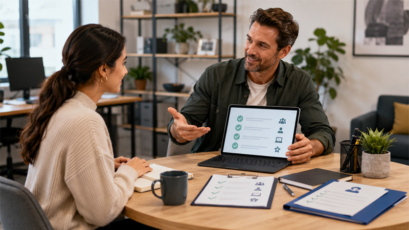 Integração de novos funcionários em pequenas empresas com checklist de onboarding e orientação inicial